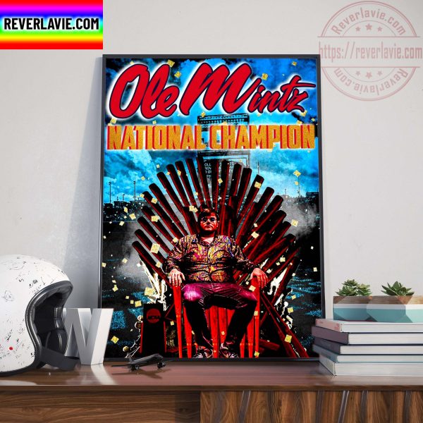 NCAA Baseball National Champions Ole Miss Rebels 2022 MCWS Champions Decorations Home Decor Poster Canvas