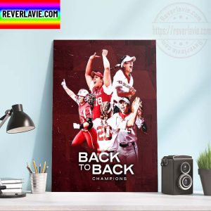 NCAA Softball Womens College World Series Oklahoma Softball The Sooners National Champions Home Decor Poster Canvas