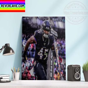 NFL Baltimore Ravens RIP Jaylon Ferguson 1995-2022 Home Decor Poster Canvas