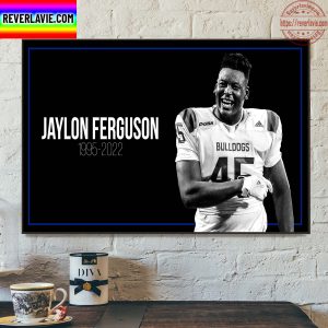 NFL Baltimore Ravens RIP LB Jaylon Ferguson 1995-2022 Home Decor Poster Canvas