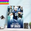 NFL Baltimore Ravens RIP Tony Siragusa The Goose 55 Years Old 1967-2022 Home Decor Poster Canvas