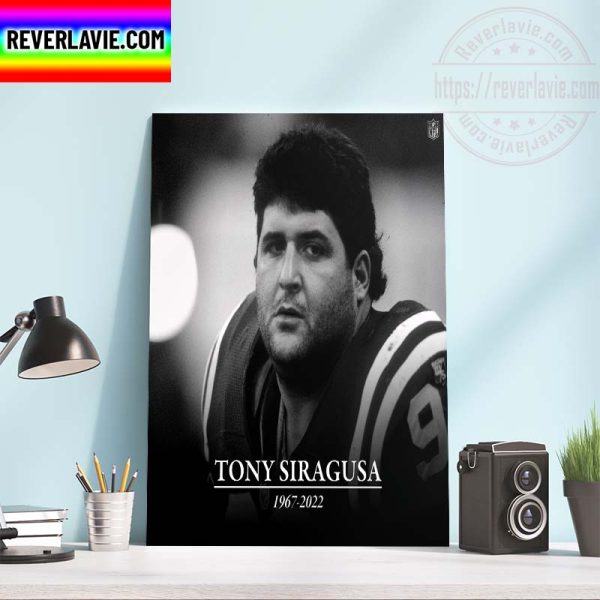 NFL Baltimore Ravens RIP Tony Siragusa The Goose 1967-2022 Home Decor Poster Canvas