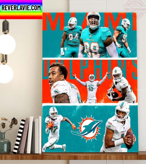 NFL Miami Dolphins Waiting On September Home Decor Poster Canvas