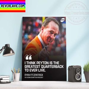 NFL QB Ryan Fitzpatrick Retiring After 17 Seasons Home Decor Poster Canvas