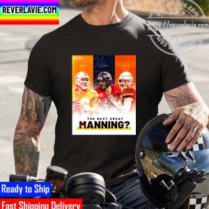 NFL The Check Down The Next Great Manning Peyton Manning Eli Manning Arch Manning Unisex T-Shirt