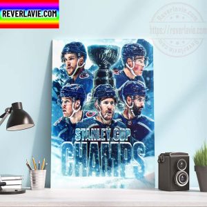 NHL 2021-22 Stanley Cup Champions Colorado Avalanche Champs Home Decor Poster Canvas