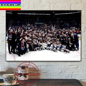 NHL 2022 Stanley Cup Champions Colorado Avalanche Champions Home Decor Poster Canvas