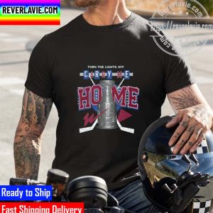 NHL 2022 Stanley Cup Champions Colorado Avalanche Champions Turn The Lights Off Carry Me Home Unisex T-Shirt