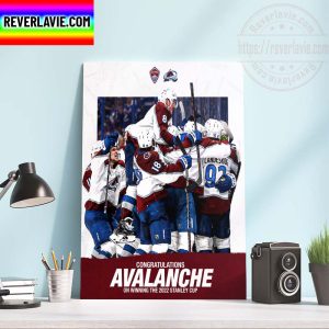 NHL 2022 Stanley Cup Champions Colorado Avalanche Champs Home Decor Poster Canvas