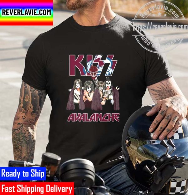 NHL 2022 Stanley Cup Champions Colorado Avalanche Kiss Band Unisex T-Shirt