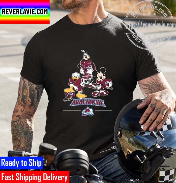 NHL 2022 Stanley Cup Champions Colorado Avalanche Mickey Donald Goofy Fan Unisex T-Shirt