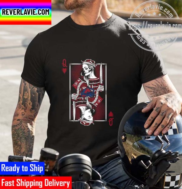 NHL 2022 Stanley Cup Champions Colorado Avalanche Queen Card Poker Unisex T-Shirt
