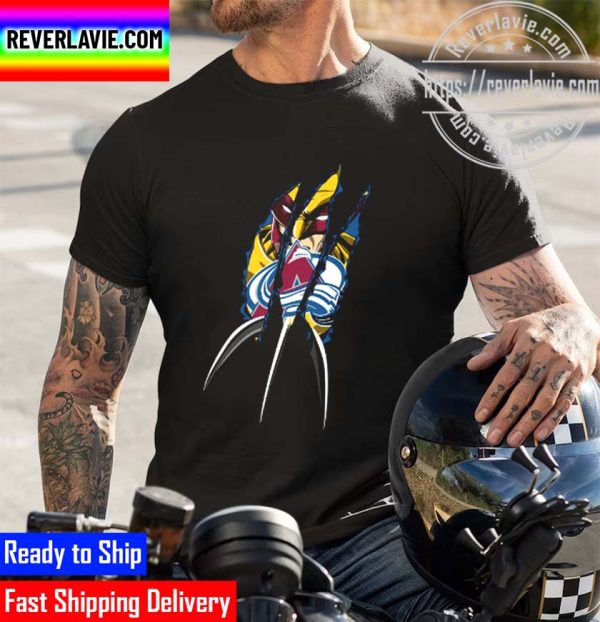 NHL 2022 Stanley Cup Champions Colorado Avalanche Wolverine X Men Marvel Studios Unisex T-Shirt