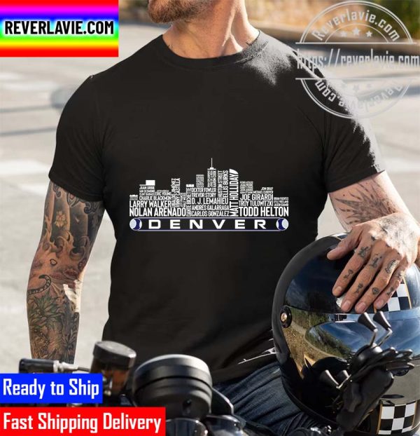 NHL 2022 Stanley Cup Champions Colorado Baseball Team All Time Legends Denver City Skyline Unisex T-Shirt