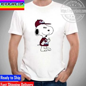 NHL 2022 Stanley Cup Champions Snoopy Colorado Avalanche NHL Double Middle Fingers Fuck You Unisex T-Shirt