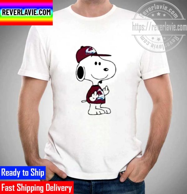 NHL 2022 Stanley Cup Champions Snoopy Colorado Avalanche NHL Double Middle Fingers Fuck You Unisex T-Shirt