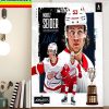 NHL Awards Detroit Red Wings Moritz Seider Is The 2022 Calder Trophy Winner Home Decor Poster Canvas