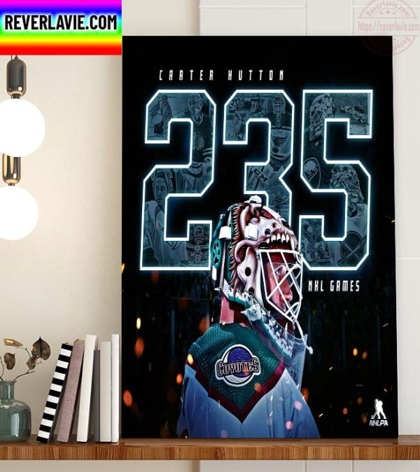 NHL Buffalo Sabres Thank You Carter Hutton Retirement After 235 NHL Games Home Decor Poster Canvas