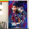 NHL Awards Toronto Maple Leafs Auston Matthews The First NHL Player of Mexican MVP Home Decor Poster Canvas