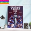 NHL Colorado Avalanche Champions 2021-2022 Stanley Cup Champions Home Decor Poster Canvas