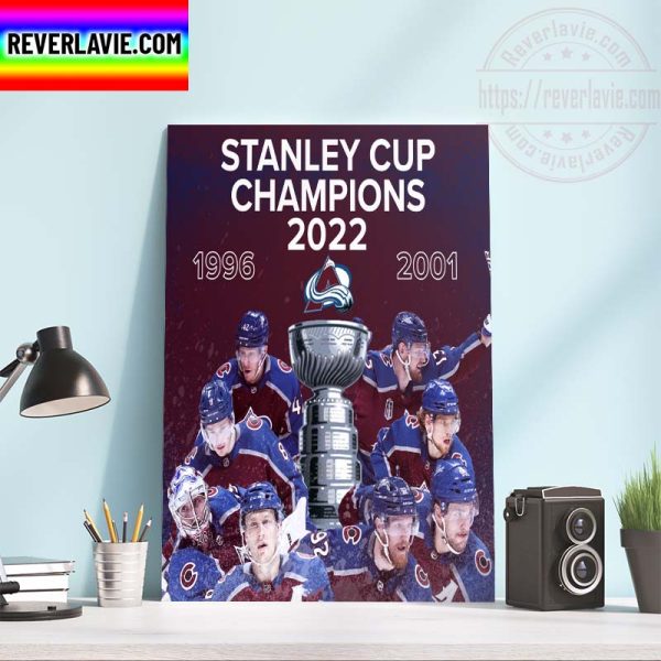 NHL Colorado Avalanche Champions 2021-2022 Stanley Cup Champions The 21-Year Wait Home Decor Poster Canvas
