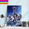 NHL Colorado Avalanche Champions 2021-22 Stanley Cup Champions Decorations Home Decor Poster Canvas