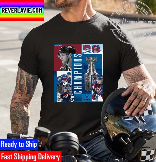 NHL Colorado Avalanche Champions 2021-22 Stanley Cup Champions Gift For Fan Unisex T-Shirt