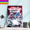 NHL Colorado Avalanche Champions 2021-22 Stanley Cup Champions Wall Art Decor Home Decor Poster Canvas