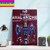 NHL Colorado Avalanche Champs 2021-22 Stanley Cup Champions Decorations Home Decor Poster Canvas