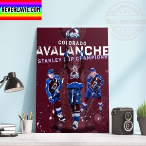 NHL Colorado Avalanche Champs 2021-22 Stanley Cup Champions Home Decor Poster Canvas