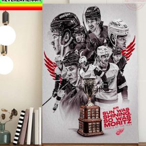 NHL Detroit Red Wings Moritz Seider Is The NHL Rookie Of The Year Home Decor Poster Canvas