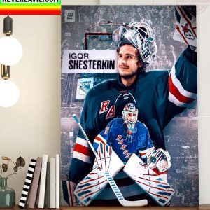NHL New York Rangers Igor Shesterkin The Vezina Trophy Winner Home Decor Poster Canvas