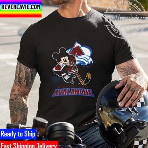 NHL Stanley Cup Champions Colorado Avalanche x Disney Mickey Mouse Hockey Unisex T-Shirt