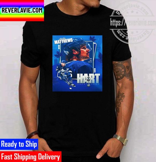 NHL Toronto Maple Leafs Auston Matthews 2021-2022 Hart Trophy Winner Unisex T-Shirt