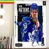 NHL Toronto Maple Leafs Auston Matthews Wins The Hart Memorial Trophy And 2021-22 NHL MVP Home Decor Poster Canvas