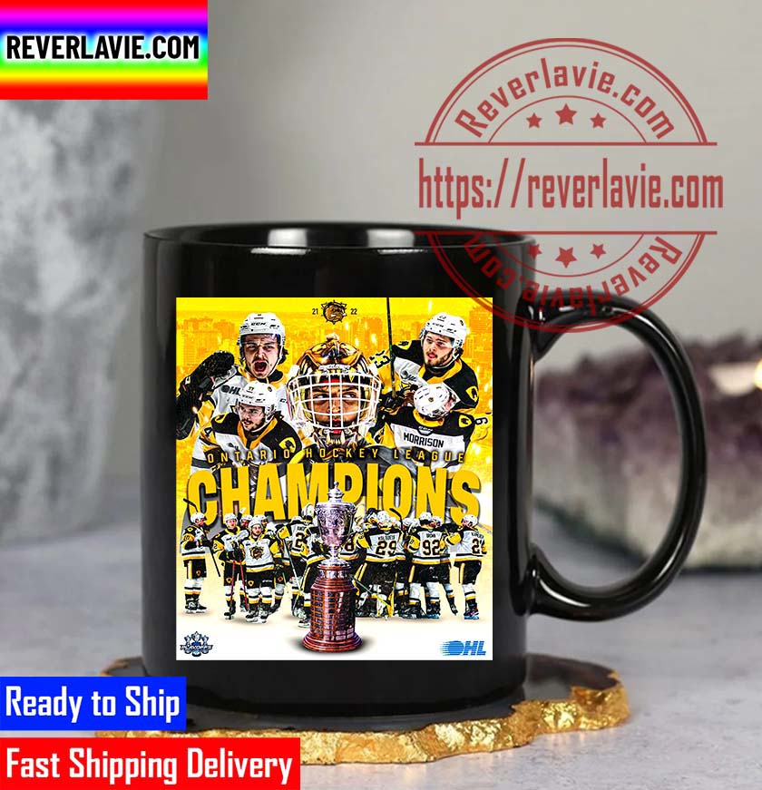 OHL Championship 2022 Ontario Hockey League Champions Hamilton Bulldogs Champions Classic Coffee Mug OHL Championship 2022 Ontario Hockey League Champions Hamilton Bulldogs Champions Classic Coffee Mug