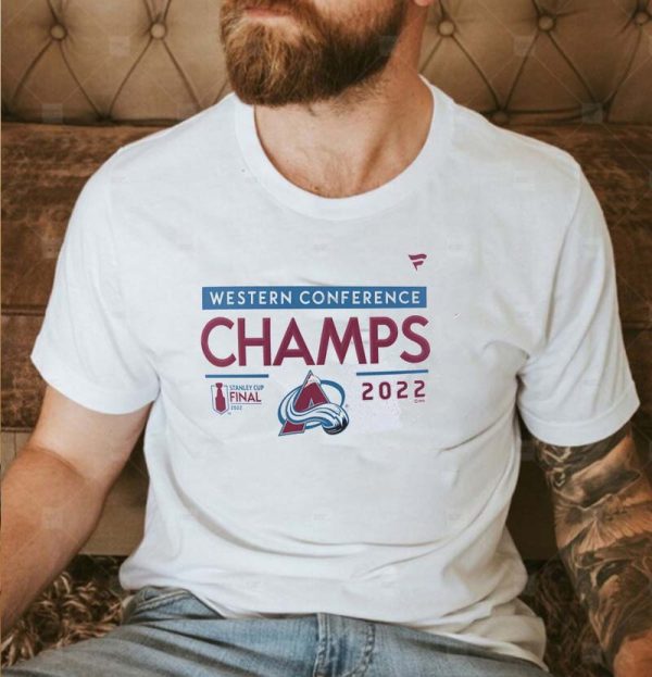 Official Colorado Avalanche 2022 Western Conference Champs Locker Room T-shirt