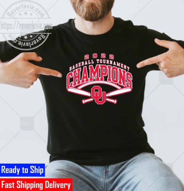 Official Oklahoma Sooners Fanatics 2022 Big 12 Baseball Conference Tournament Champions Unisex T-Shirt