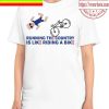 Official Running The Country Is Like Riding A Bike Biden Falls Off Meme Unisex T-Shirt