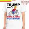 Official Running The Country Is Like Riding A Bike Biden Falls Off Meme Unisex T-Shirt