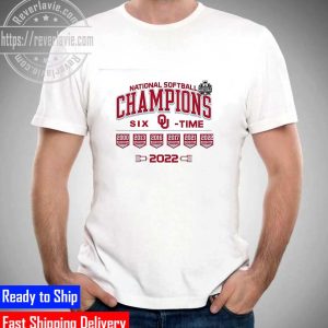 Oklahoma Sooners Six Time National Softball Champions 2022 Unisex T-Shirt