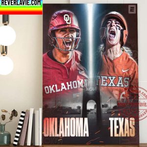 Oklahoma vs Texas 2022 The WCWS championship Poster Canvas