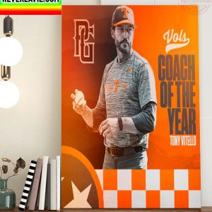 Perfect Game USA Tennessee Baseball Tony Vitello National Coach Of The Year Home Decor Poster Canvas