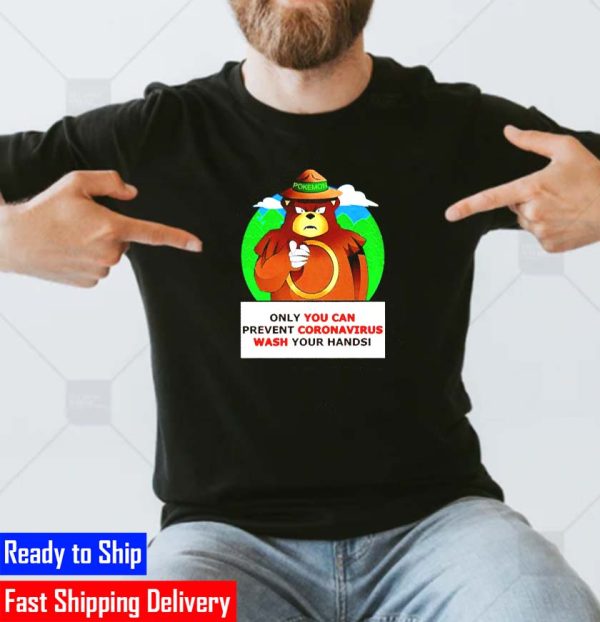 Pokemon Ursaring Only You Can Prevent Coronavirus Wash Your Hands Unisex T-Shirt
