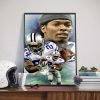 RIP Marion Barber III 1983 2022 38 Years old Dallas Cowboys NFL Thank you for the Memories Home Decor Poster Canvas