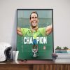Rafael Nadal 2022 Roland Garros 14th Champion Poster Canvas