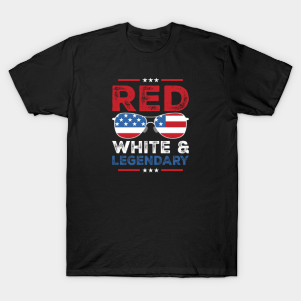 Red White Legendary 4th of July Unisex T-Shirt