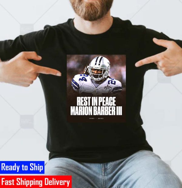 Rest In Peace Marion Barber III 1983 2022 Dallas Cowboys NFL Unisex T-Shirt