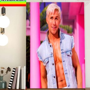 Ryan Gosling as Ken in Greta Gerwig Barbie Film Home Decor Poster Canvas