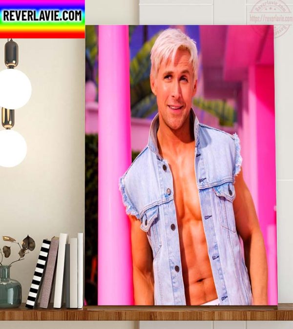 Ryan Gosling as Ken in Greta Gerwig Barbie Film Home Decor Poster Canvas